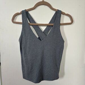 Girlfriend Collective Zoe Stretch Tank in Heather Gray